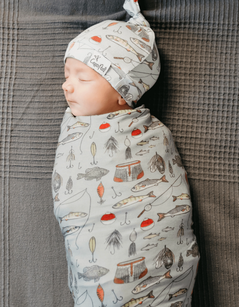Copper Pearl Knit Blanket Trout