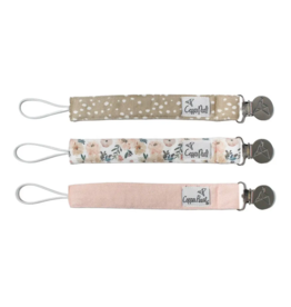Copper Pearl Binky Clip Set Autumn