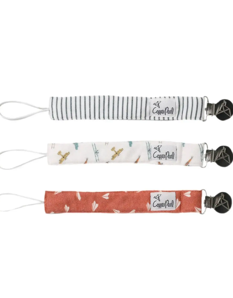 Copper Pearl Binky Clip Set Ace
