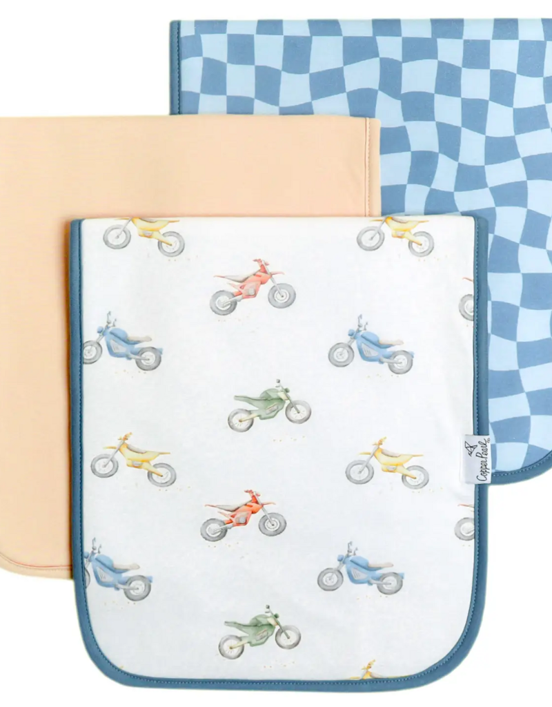 Copper Pearl Burp Cloth Set Ryder