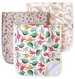 Copper Pearl Burp Cloth Set Jurassic Park