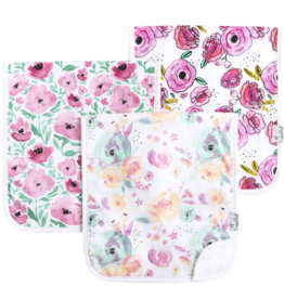 Copper Pearl Burp Cloth Set Bloom