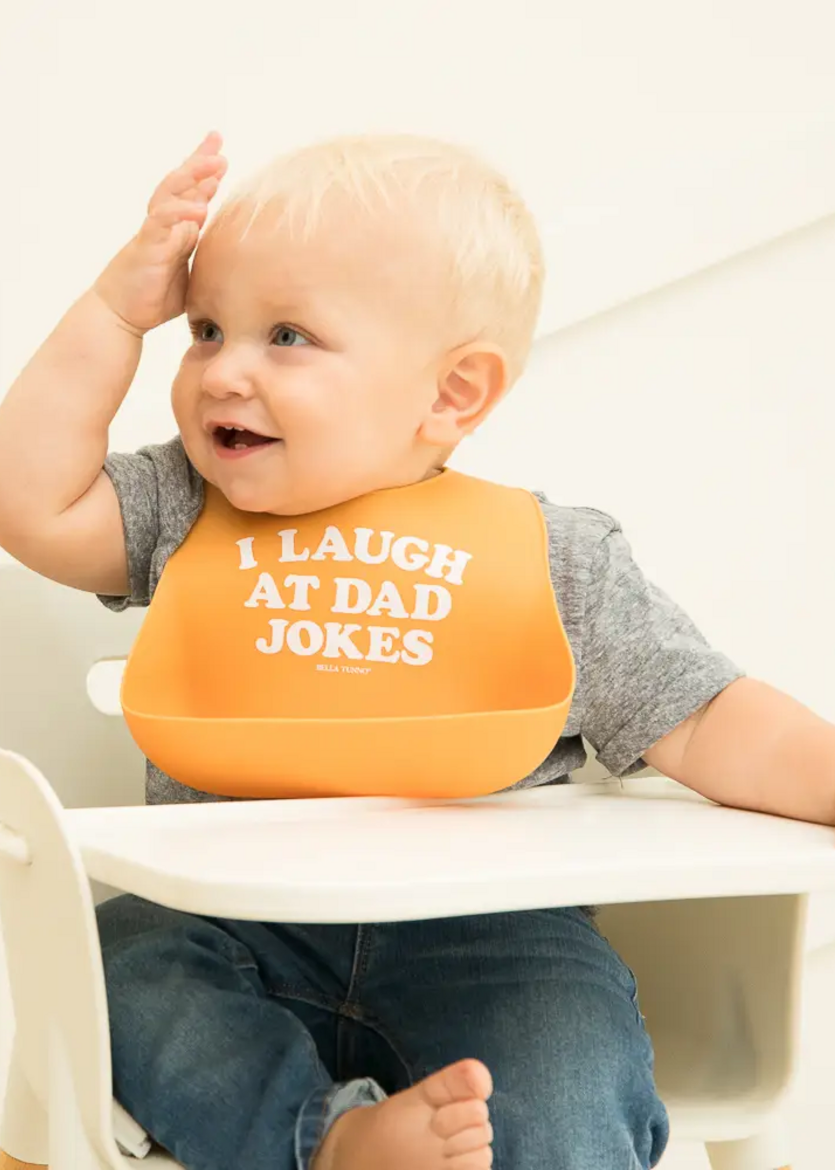 Bella Tunno Wonder Bib I Laugh at Dad Jokes