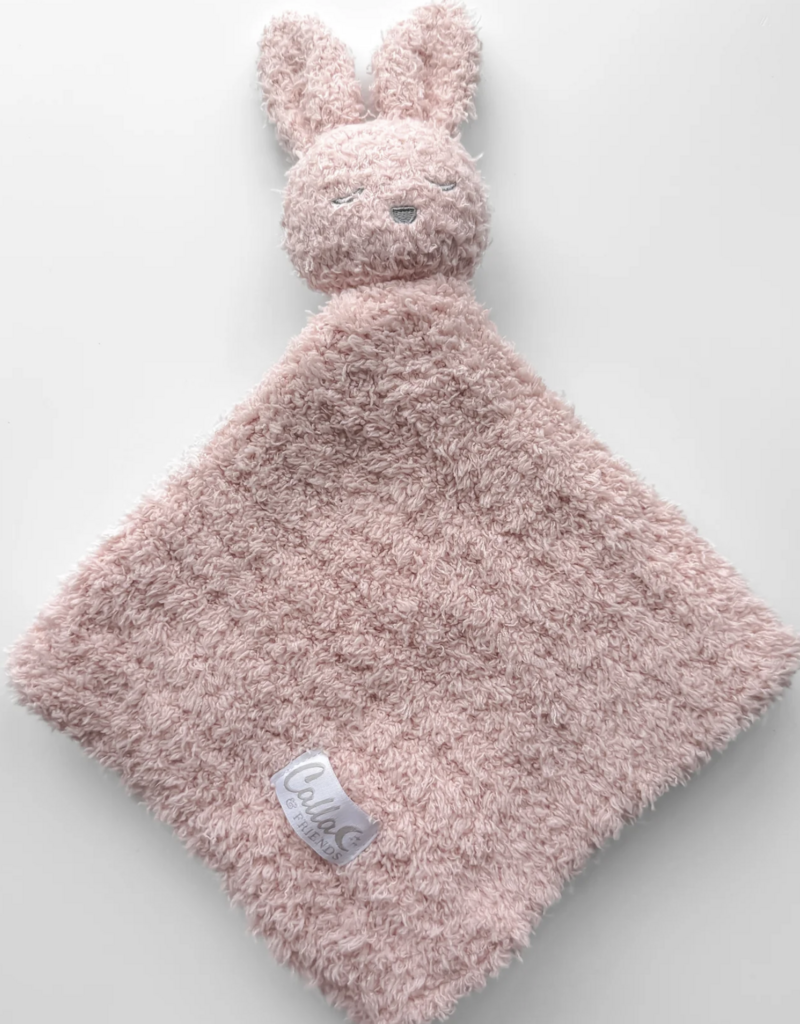 Calla & Friends Little Snuggles Rattle Bunny Petal Pink