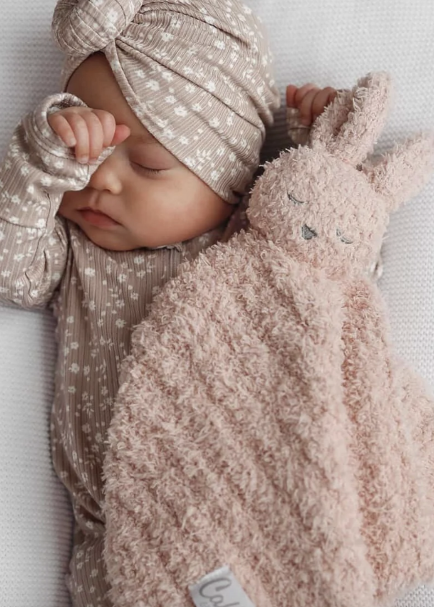 Calla & Friends Little Snuggles Rattle Bunny Petal Pink