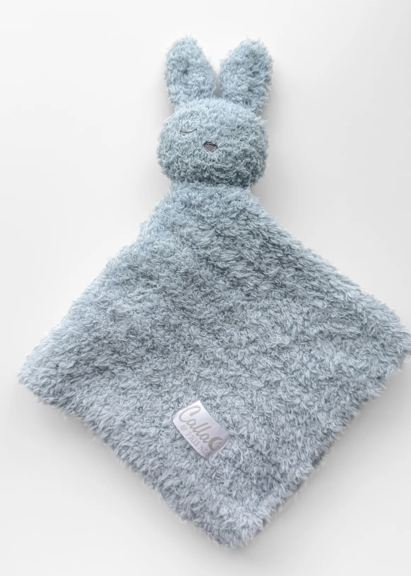 Calla & Friends Little Snuggles Rattle Bunny Powder Blue