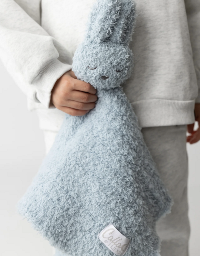 Calla & Friends Little Snuggles Rattle Bunny Powder Blue