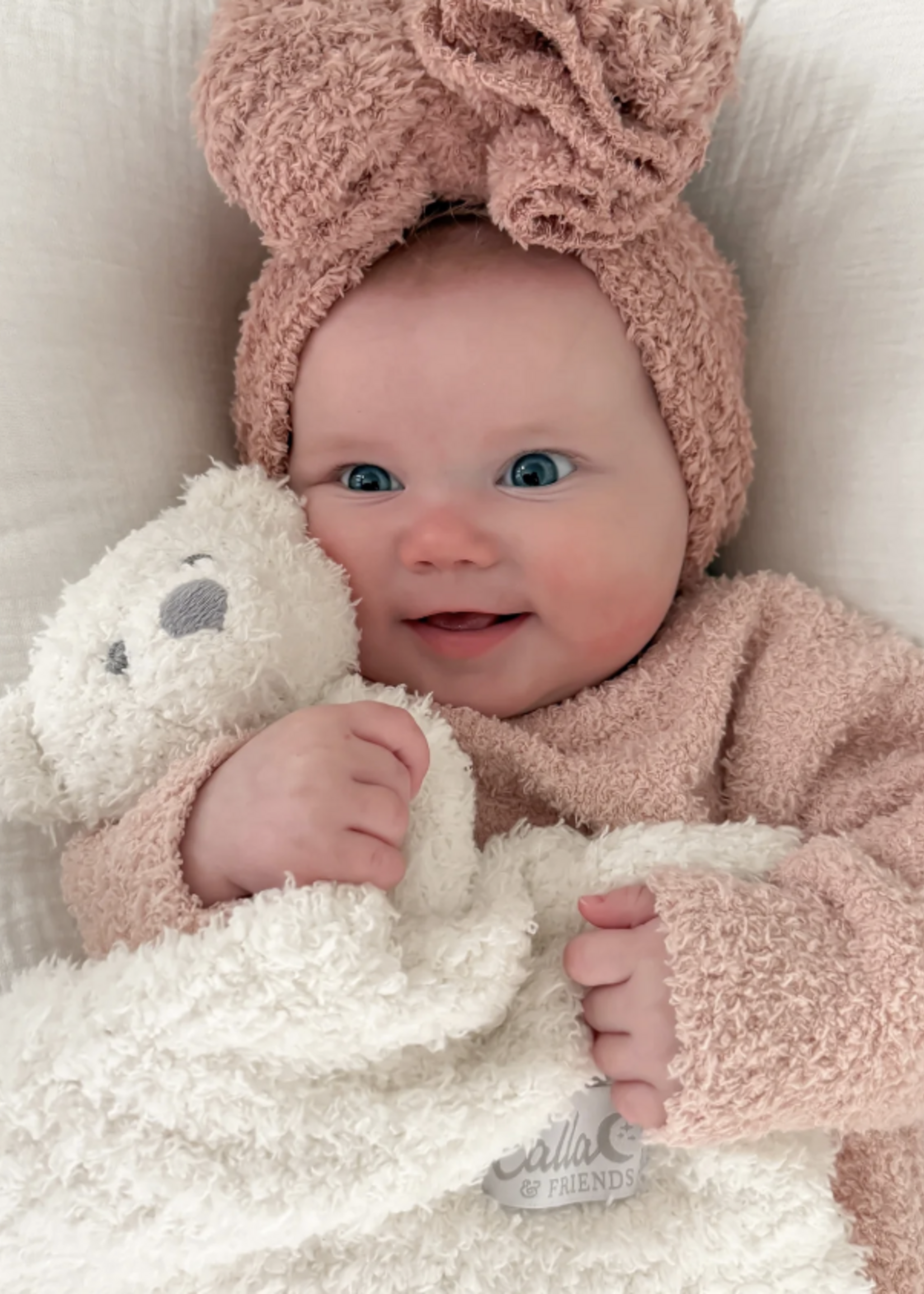 Calla & Friends Little Snuggles Rattle Bear Milk