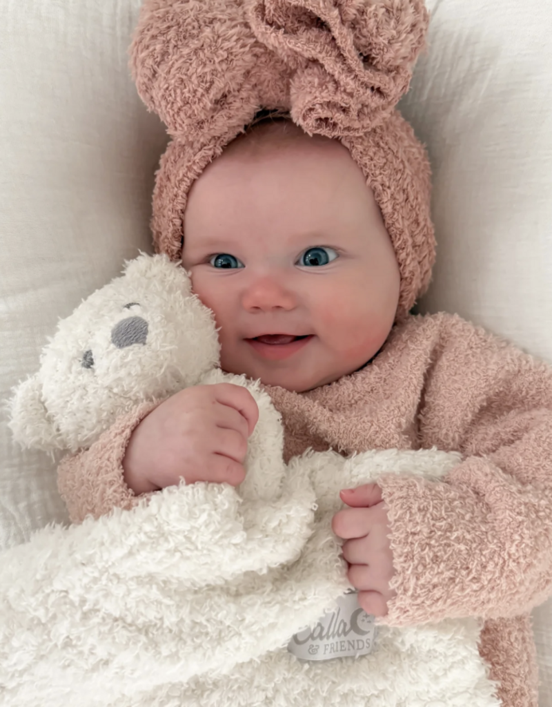 Calla & Friends Little Snuggles Rattle Bear Milk