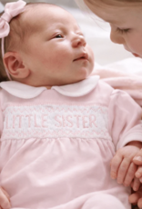 Magnolia Baby Little Sister Smocked Footie Pink