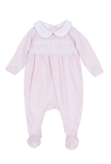 Magnolia Baby Little Sister Smocked Footie Pink