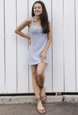 Rylee + Cru LLC TEEN CROCHET TANK MINI DRESS PERIWINKLE