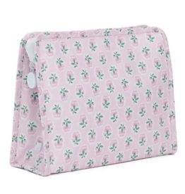 TRVL Design ROADIE MEDIUM Zip Pouch - PETITE FLEUR PINK