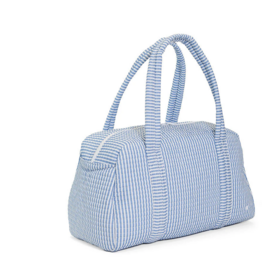 TRVL Design QUILTED GRANDE DUFFEL - PIMLICO STRIPE CHAMBRAY