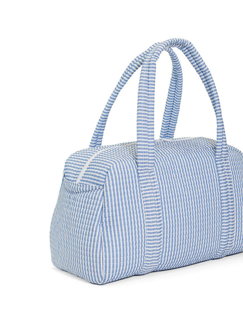TRVL Design QUILTED GRANDE DUFFEL - PIMLICO STRIPE CHAMBRAY