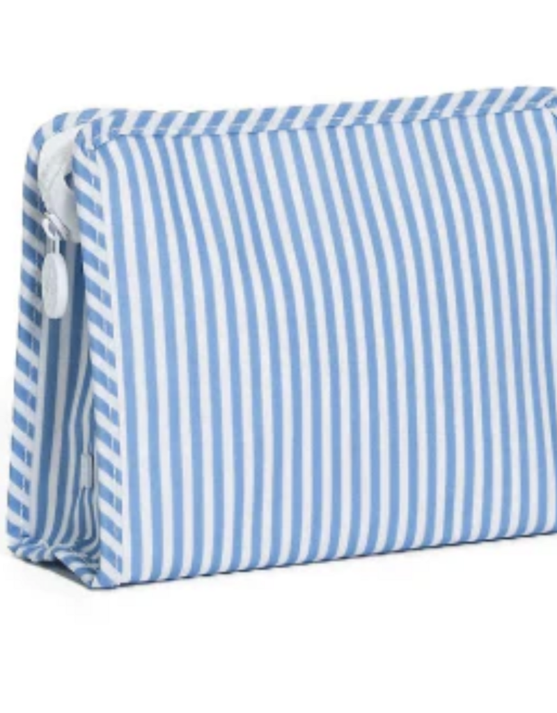 TRVL Design ROADIE MEDIUM Zip Pouch - PIMLICO STRIPE CHAMBRAY