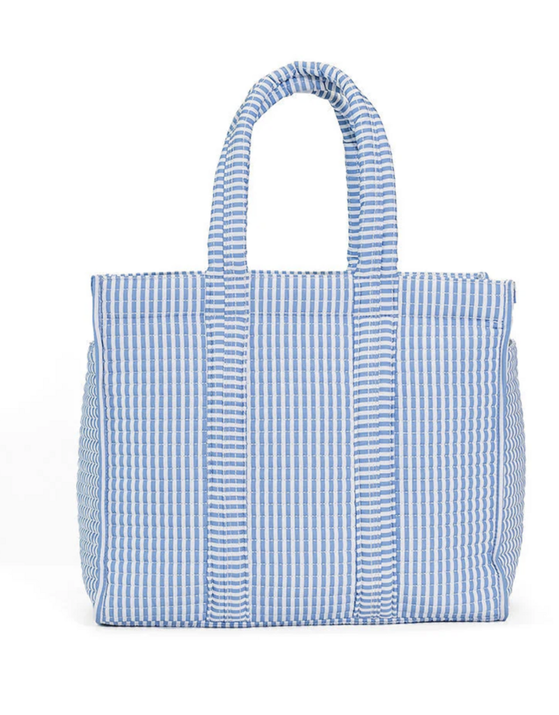 TRVL Design QUILTED MINI GO GO TOTE - PIMLICO STRIPE CHAMBRAY