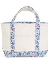 TRVL Design MINI TOTE - COATED CANVAS NATURAL w/BRIDGEHAMPTON TRIM