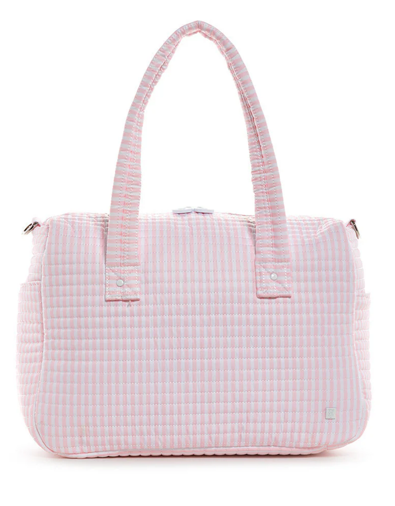 TRVL Design QUILTED STROLLER BAG - PIMLICO STRIPE PINK