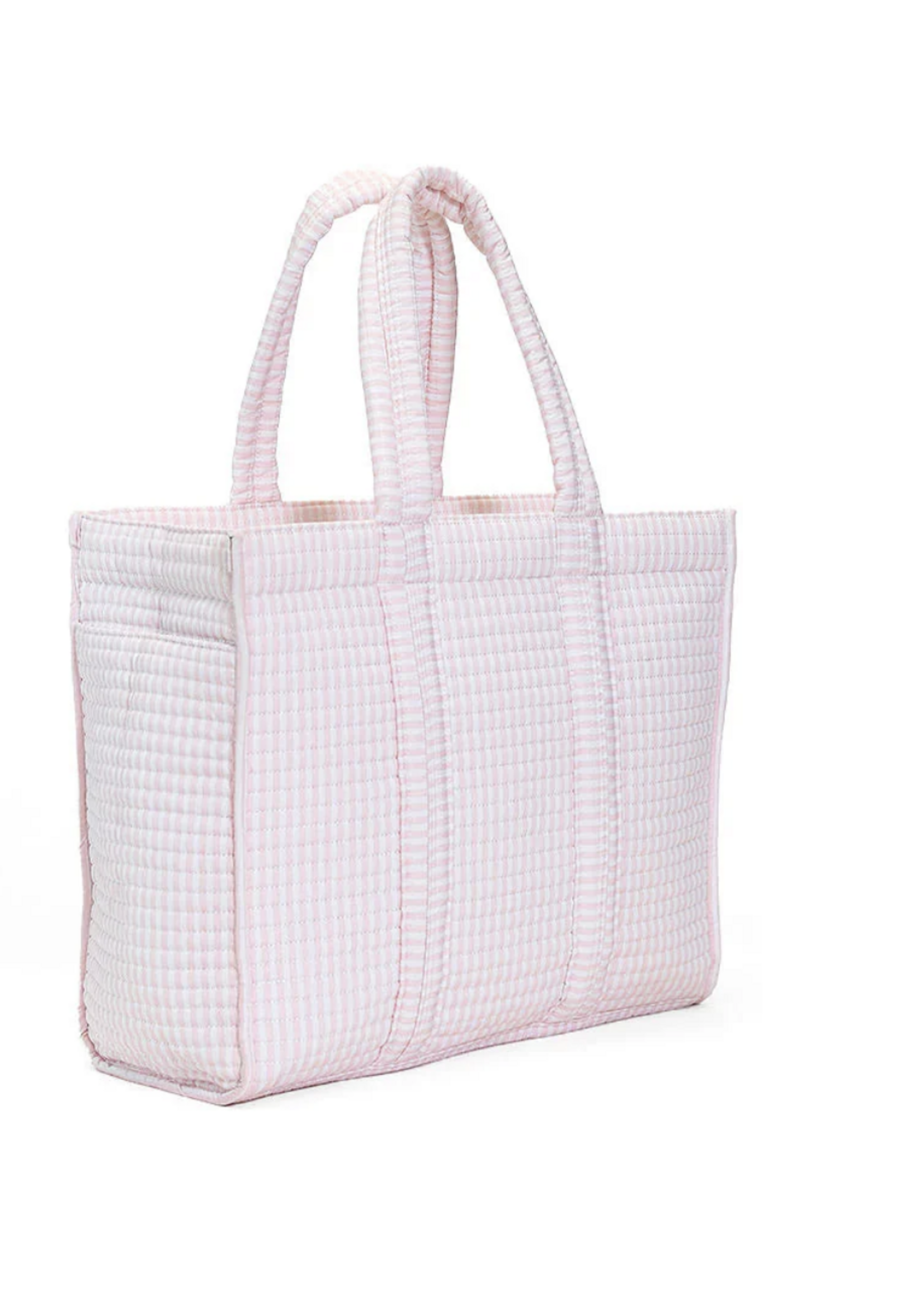 TRVL Design QUILTED MINI GO GO TOTE - PIMLICO STRIPE PINK