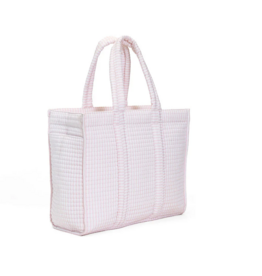 TRVL Design QUILTED MINI GO GO TOTE - PIMLICO STRIPE PINK