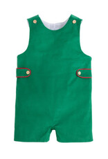 Little English Button Tab John John Evergreen Corduroy
