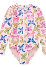 Tea Collection L/S ONE-PIECE SWIMSUIT FLUTTER FIESTA