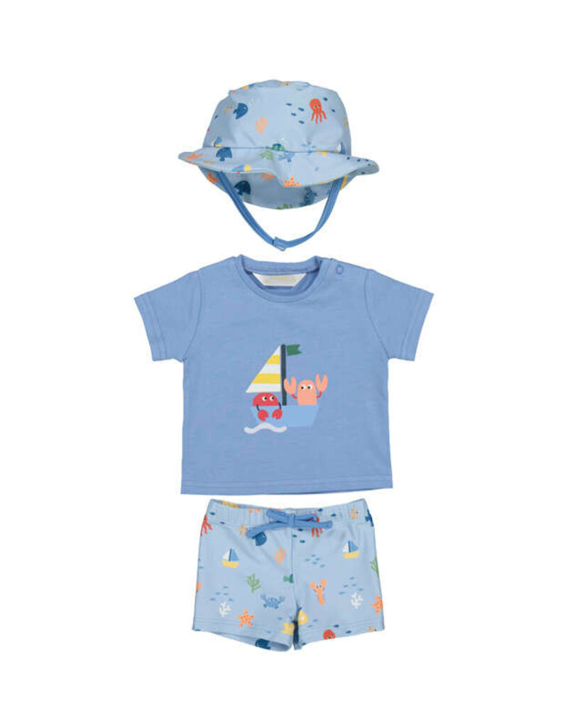 Mayoral Sailboat 3pc Bathing Suit Set