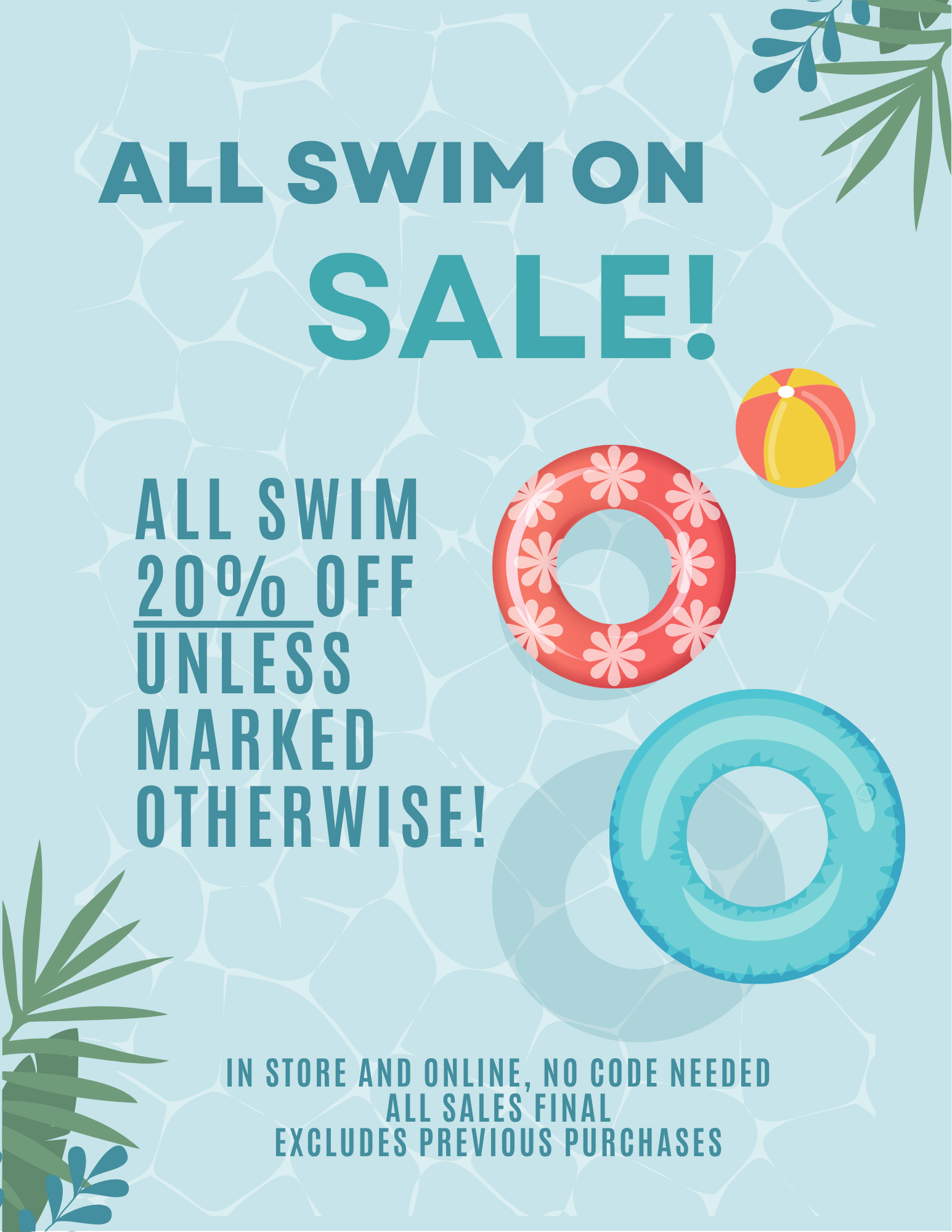 Swim sale