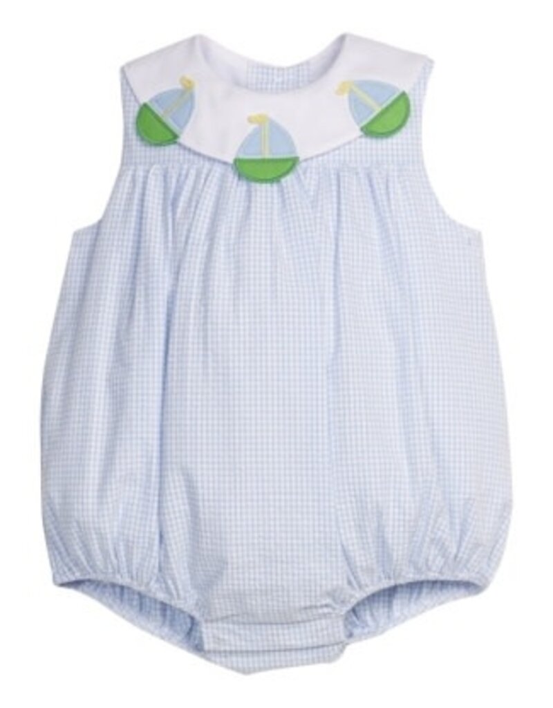 Little English Bib Bubble Sailboats
