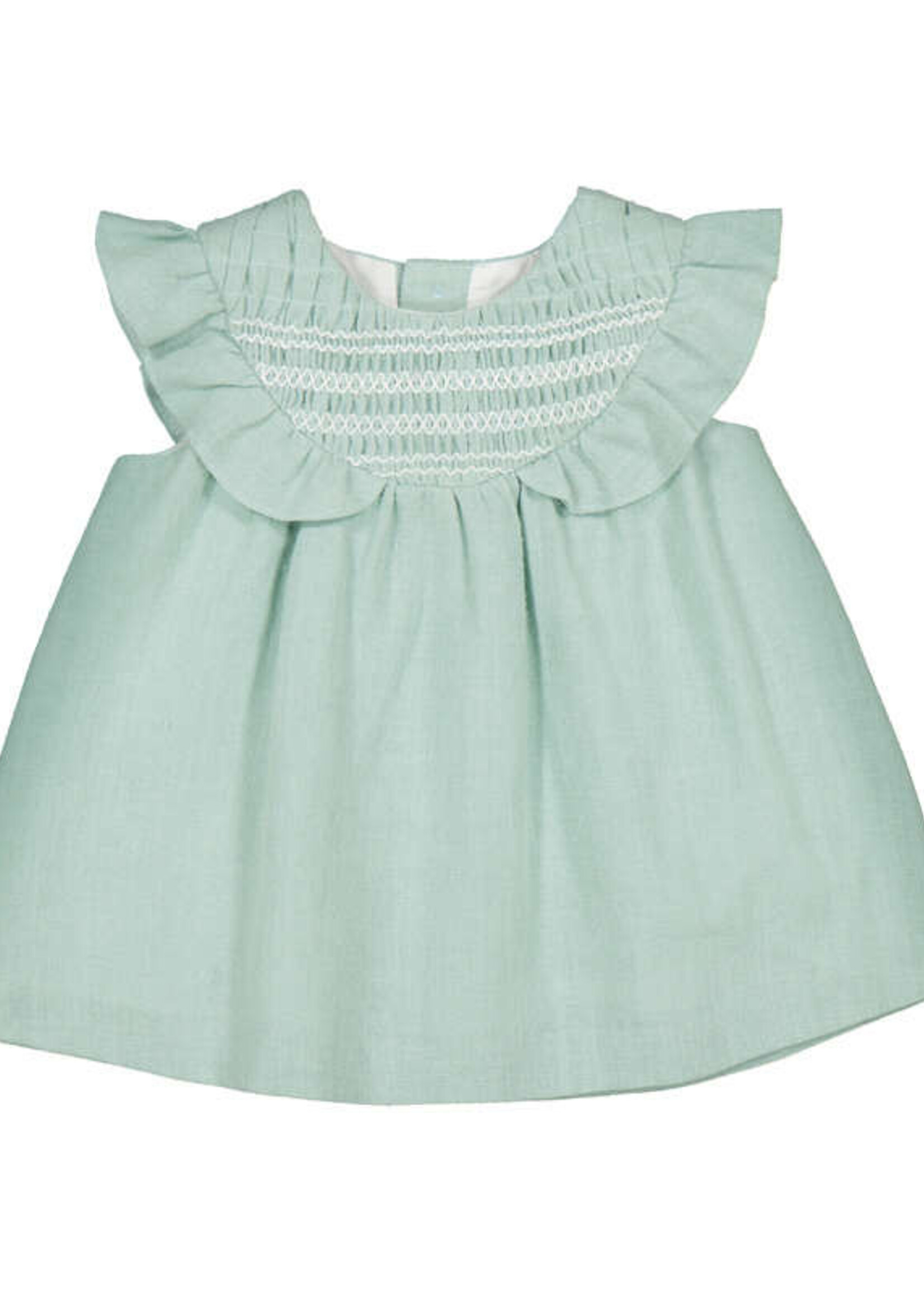 Mayoral Mint Dress w/Smocking