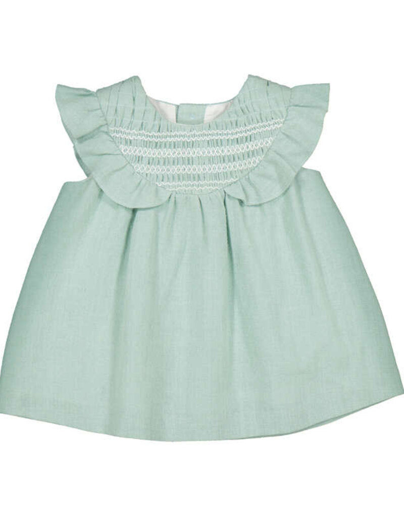 Mayoral Mint Dress w/Smocking