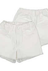 Mayoral Girls White Twill Shorts