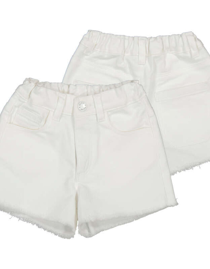Mayoral Girls White Twill Shorts