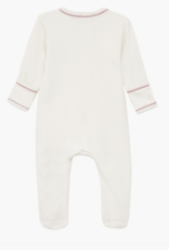 Magnolia Baby Bear Hugs Zip Footie Dusty Rose