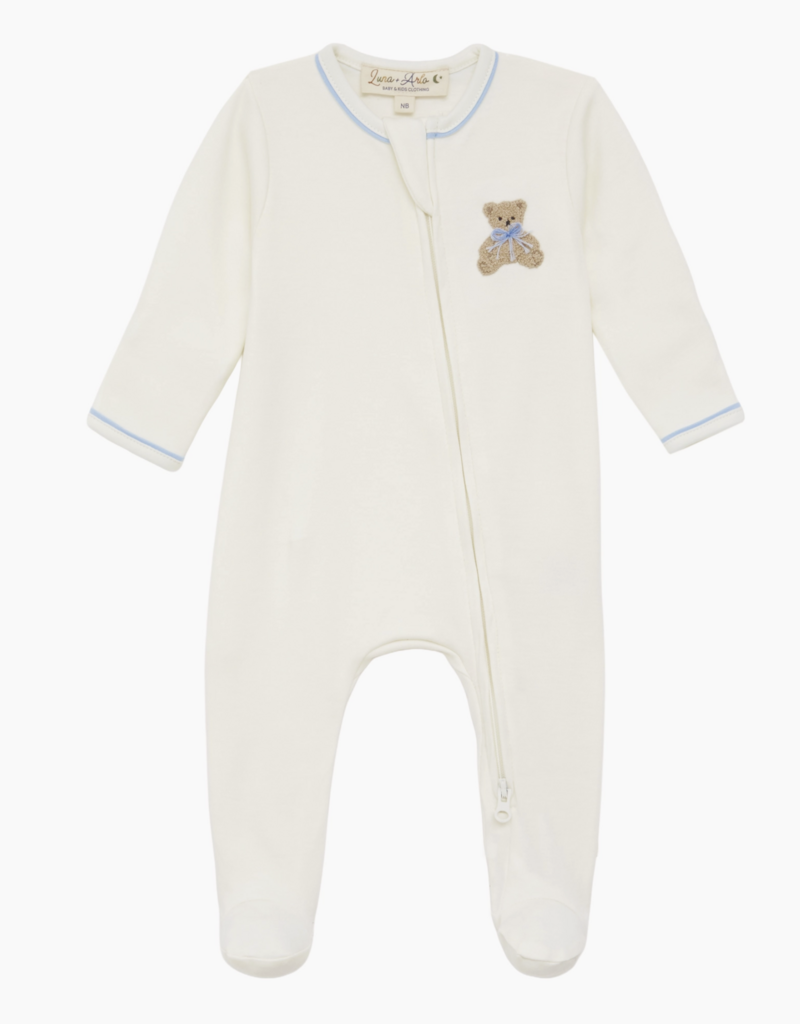 Magnolia Baby Bear Hugs Zip Footie Sky