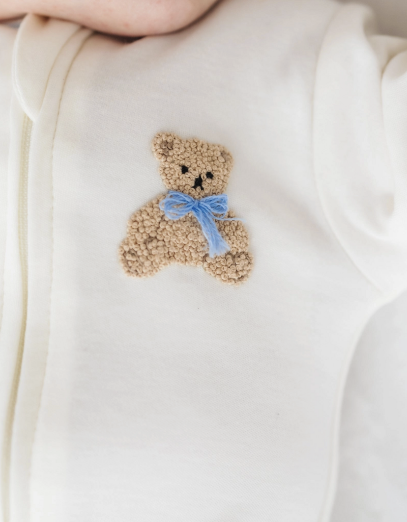 Magnolia Baby Bear Hugs Zip Footie Sky