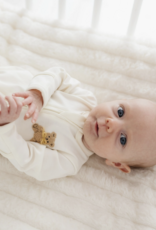 Magnolia Baby Bear Hugs Zip Footie Ivory