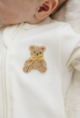 Magnolia Baby Bear Hugs Zip Footie Ivory