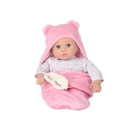 Madame Alexander Sweet Smiles Bear Sleep Sack Light Skin Tone 14"