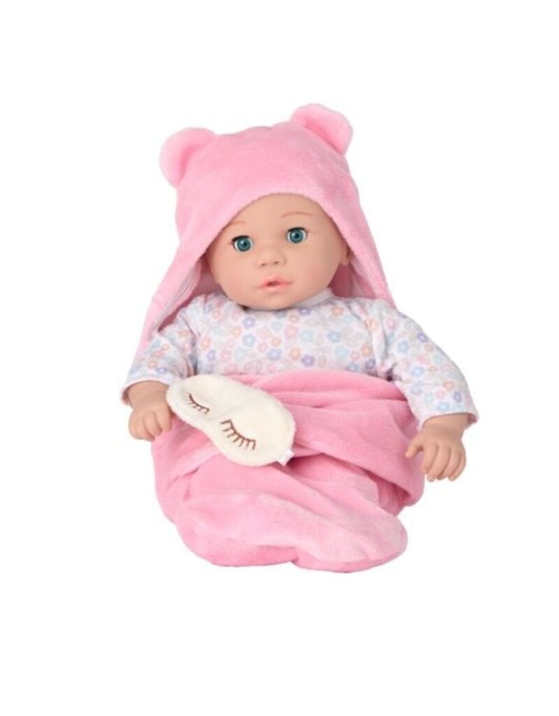 Madame Alexander Sweet Smiles Bear Sleep Sack Light Skin Tone 14"