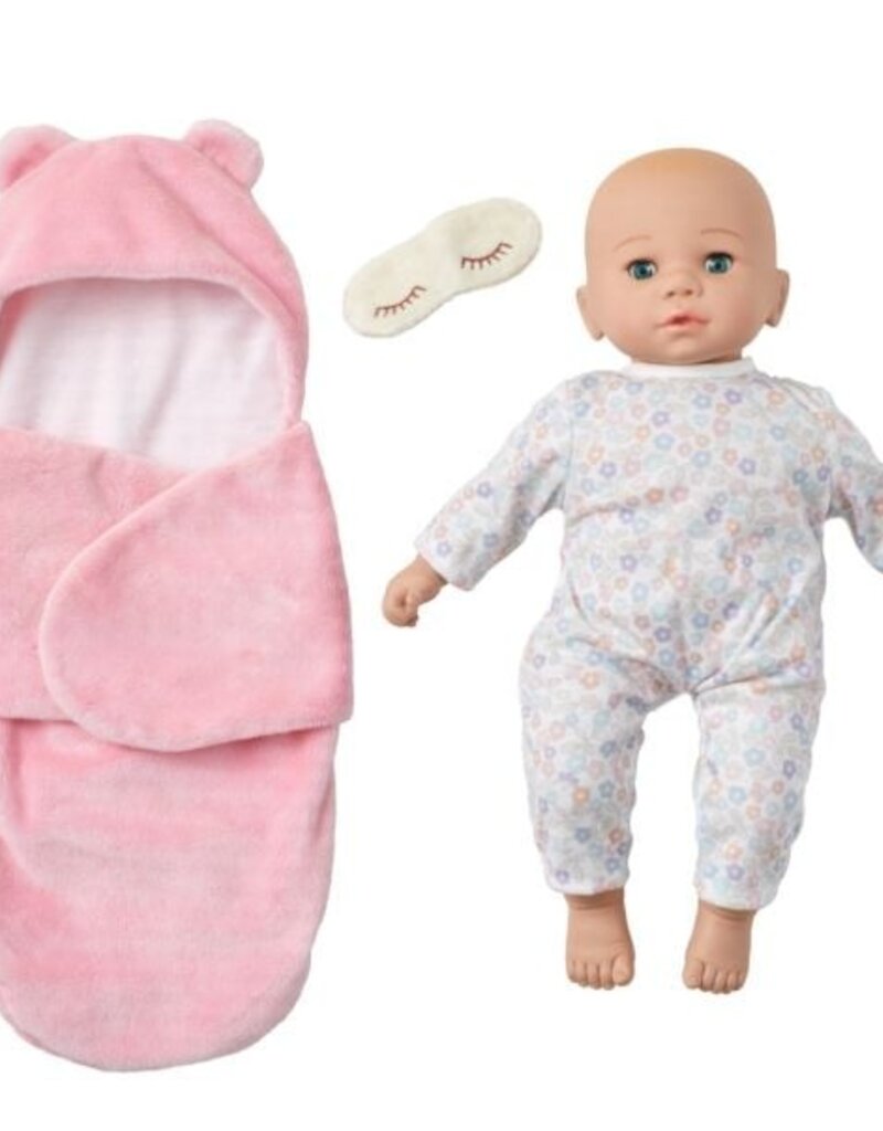 Madame Alexander Sweet Smiles Bear Sleep Sack Light Skin Tone 14"