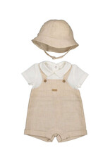 Mayoral Tan Shortall Set w/Hat