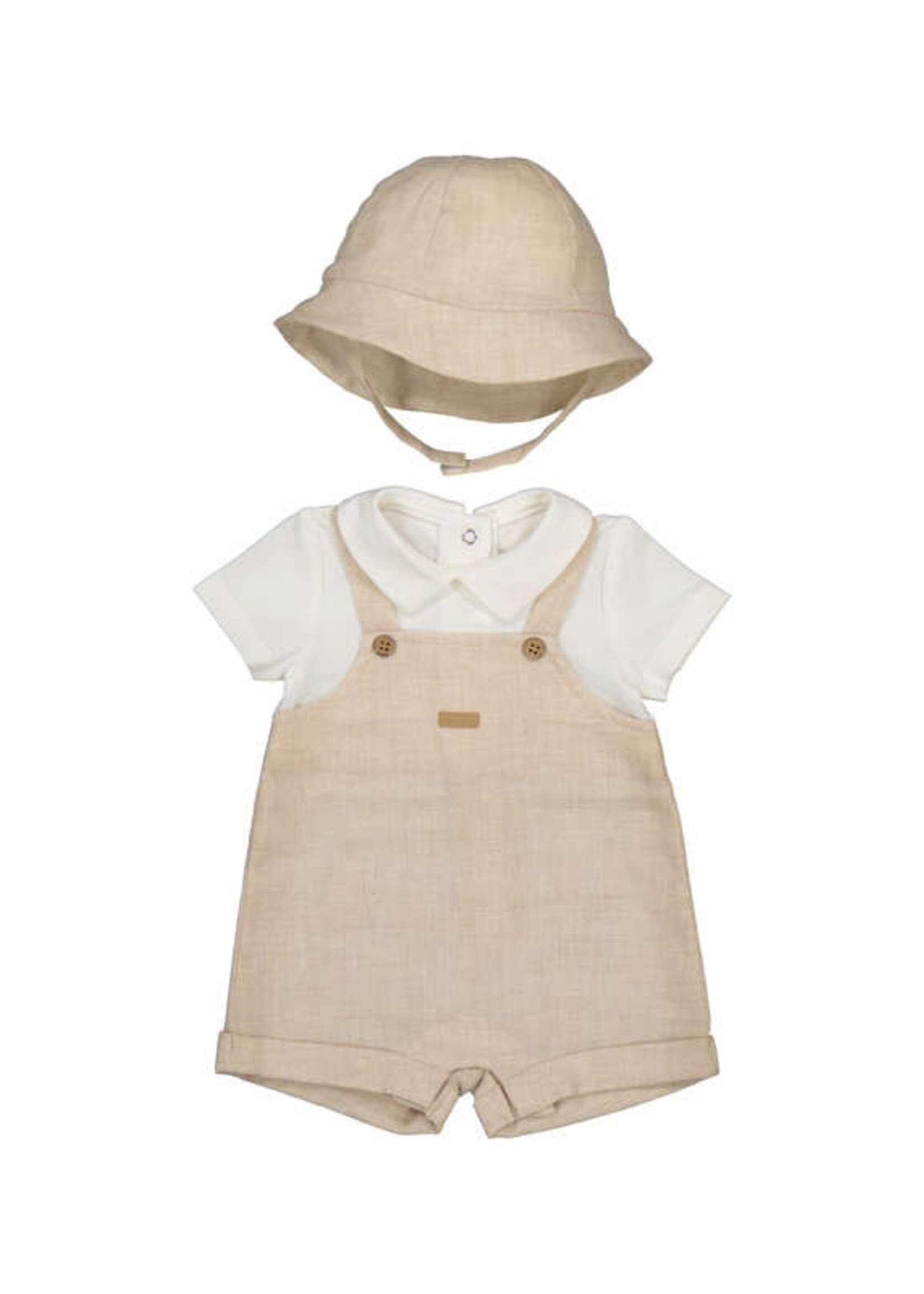 Mayoral Tan Shortall Set w/Hat