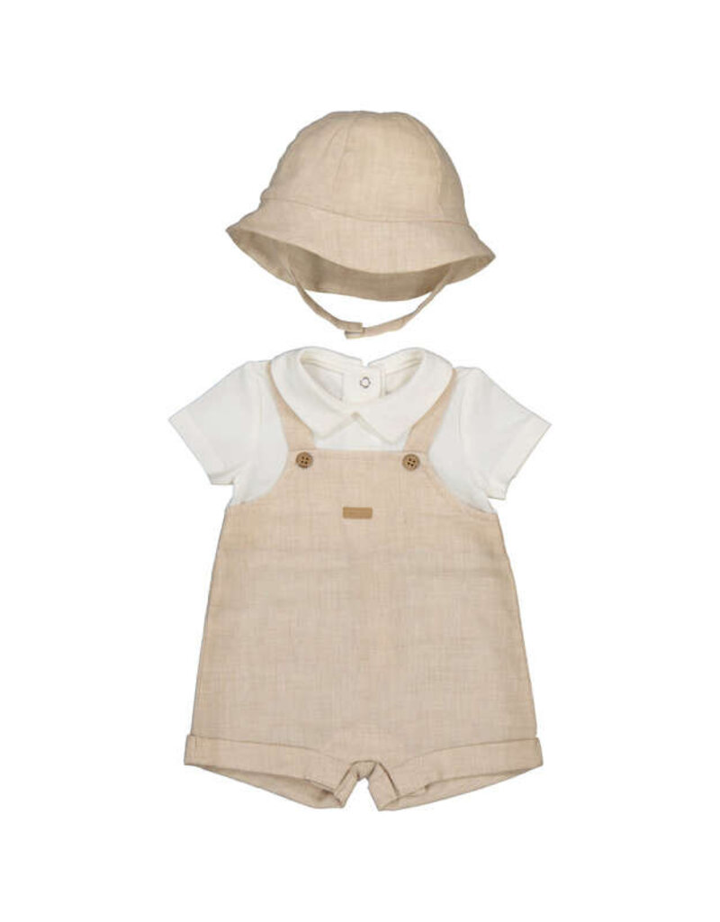 Mayoral Tan Shortall Set w/Hat