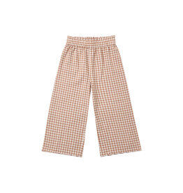 Rylee + Cru Inc. WIDE LEG PANT FAWN GINGHAM