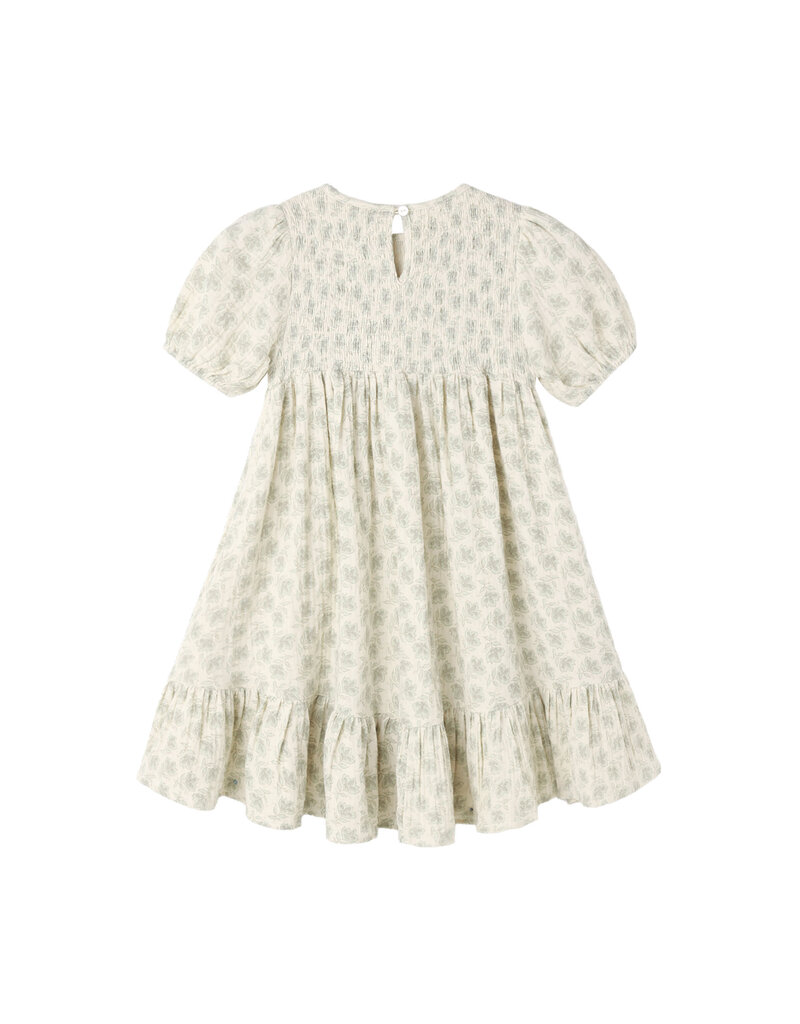 Rylee + Cru Inc. LYDIA DRESS GREEN IRIS NATURAL