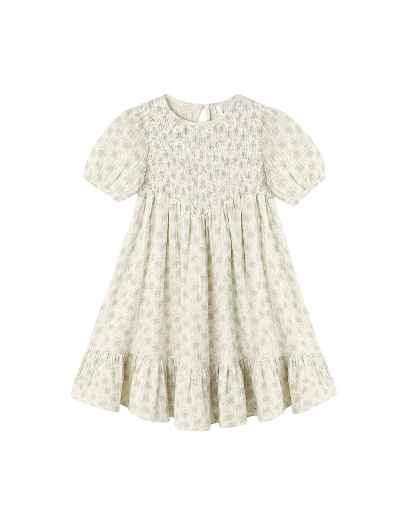 Rylee + Cru Inc. LYDIA DRESS GREEN IRIS NATURAL