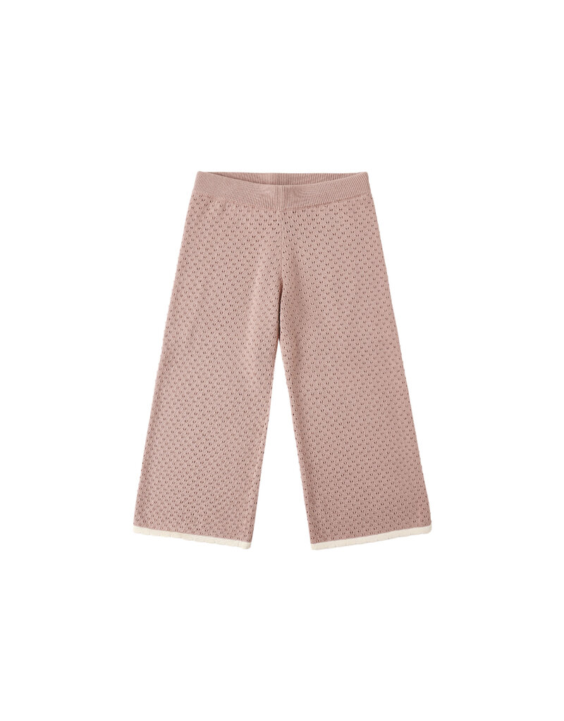 Rylee + Cru LLC POINTELLE KNIT PANT ROSEWOOD