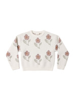 Rylee + Cru LLC ASPEN SWEATER IVORY FLOWER IVORY